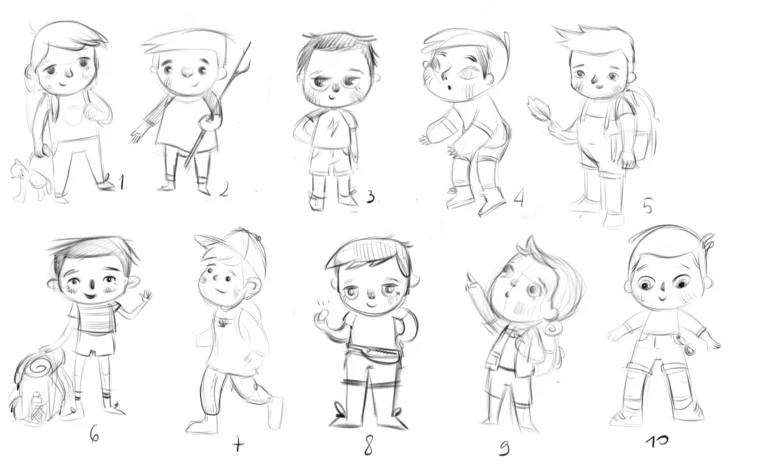 Projekt postaci – dziecięcy bohaterowie