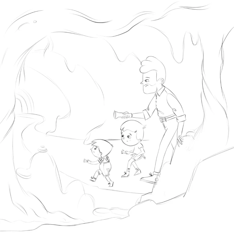 Szkic koncepcyjny sceny