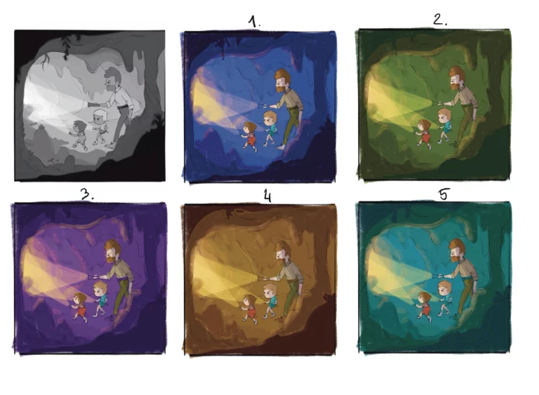 Warianty kolorystyczne sceny