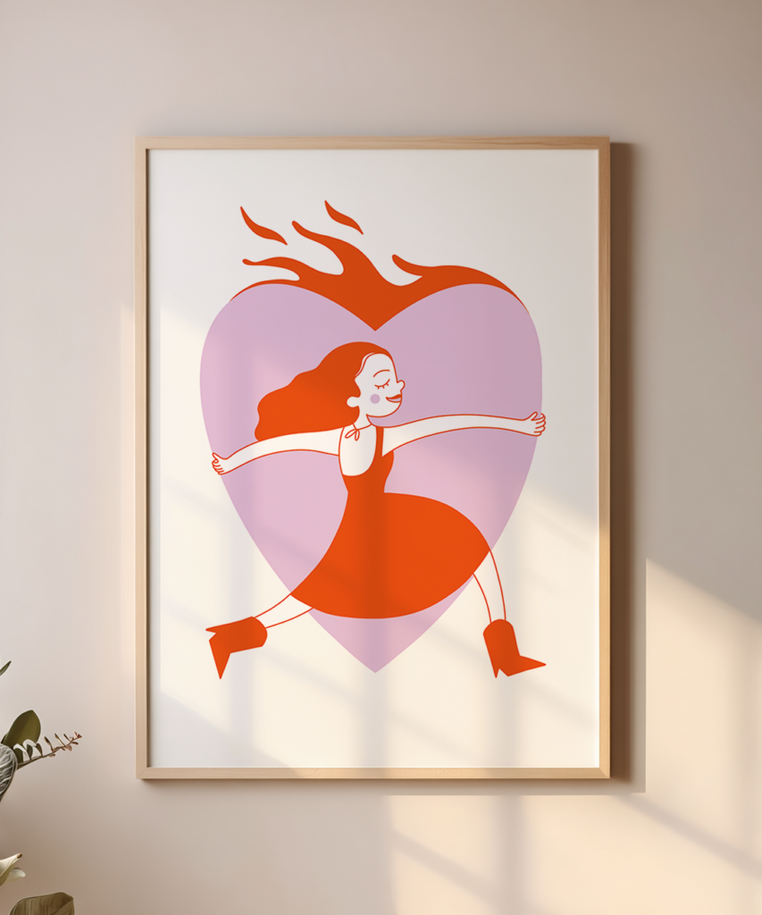 Plakat kobiecy – Serce