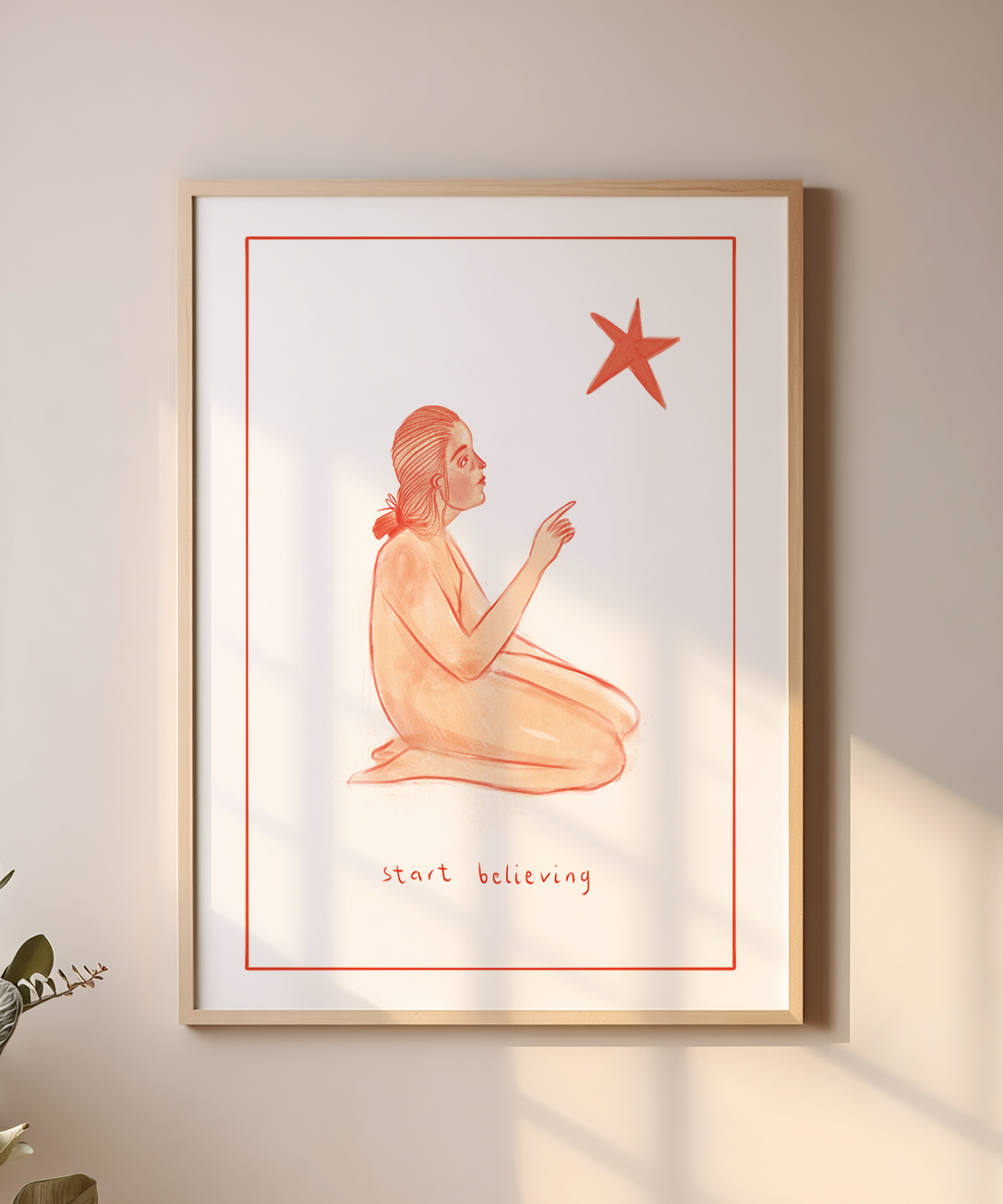 Plakat motywacyjny - "Zacznij wierzyć"