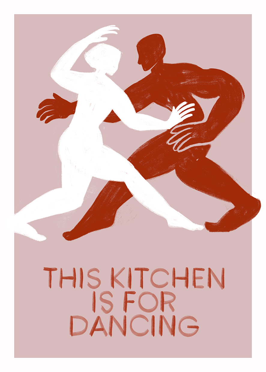 This kitchen is for dancing white - obrazek 2